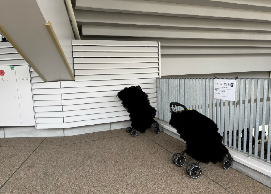 神戸須磨シーワールドのベビーカー置き場