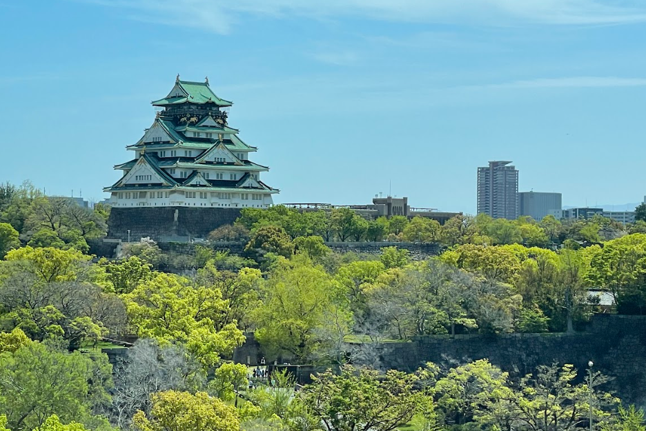 「ダブルツリーbyヒルトン大阪城」のレストランSEN（千）から見える大阪城