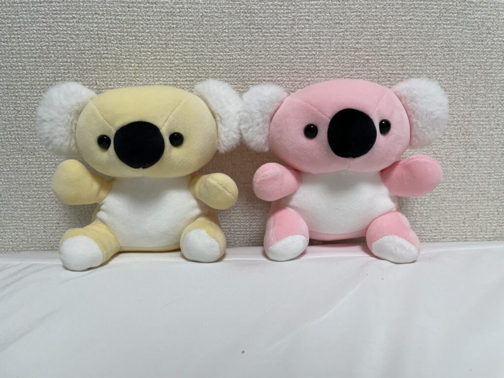 くじで手に入れたコアラのぬいぐるみ